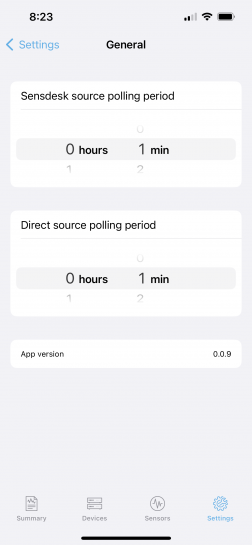 General in iPhone system is used to set the resource reading period.