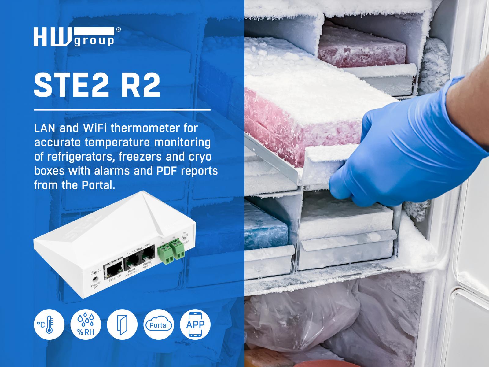 STE2 R2: LAN and WiFi thermometer for remote monitoring