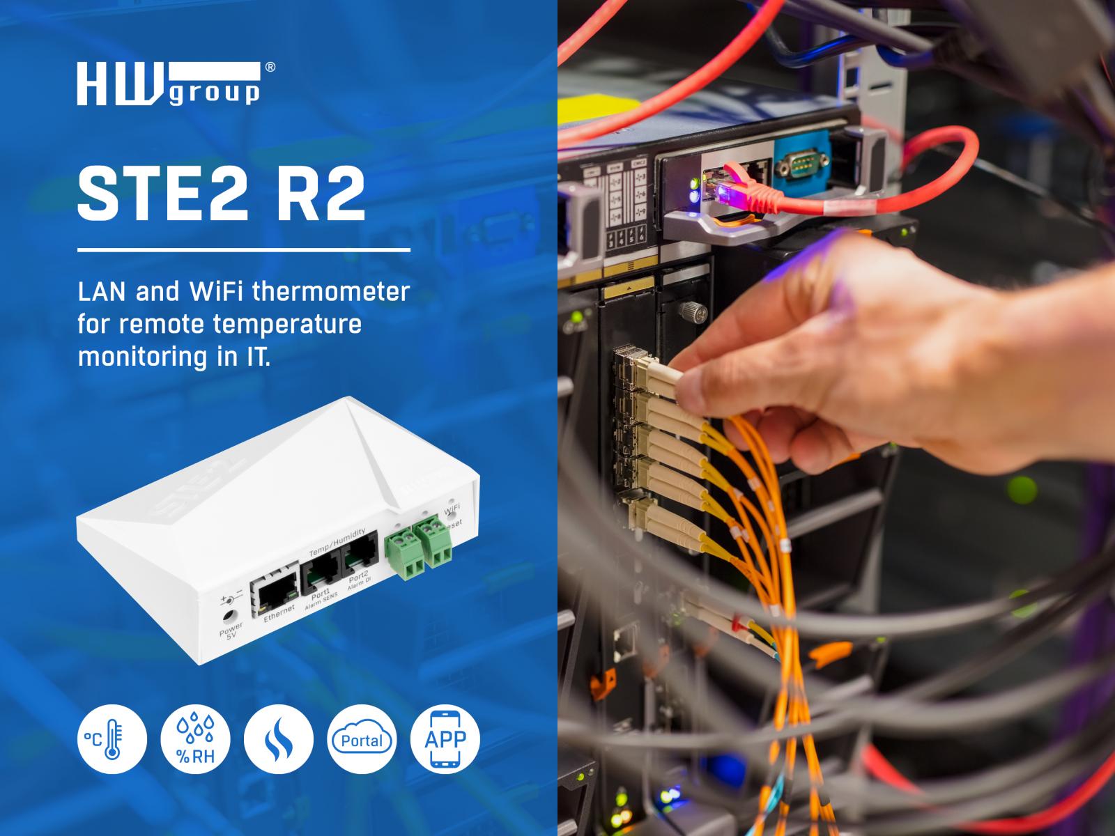 STE2 R2: LAN and WiFi thermometer for remote monitoring