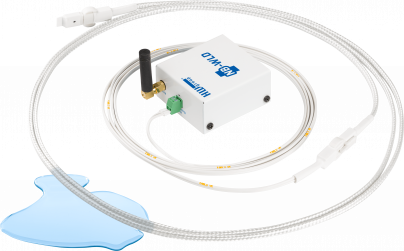 Liquid is detected along the entire length of the WLD sensing cable.