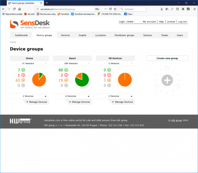 Groups and Locations allow you to create a logical network structure for your devices to meet your needs. Groups are used to group the devices logically.