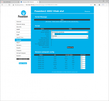 //sensdesk.com/portal.php) and fill in the Team and Team Password fields using the data obtained.