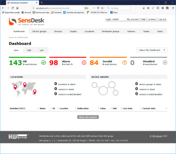 Dashboard is a signpost and control center.