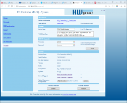 WWW interface with default button in PortBox2, PortStore5 and I/O Controller2