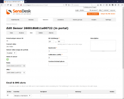 Changes in SD SafeRange in SensDesk
