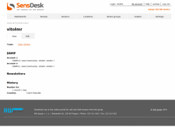 Access your SensDesk data over SNMP